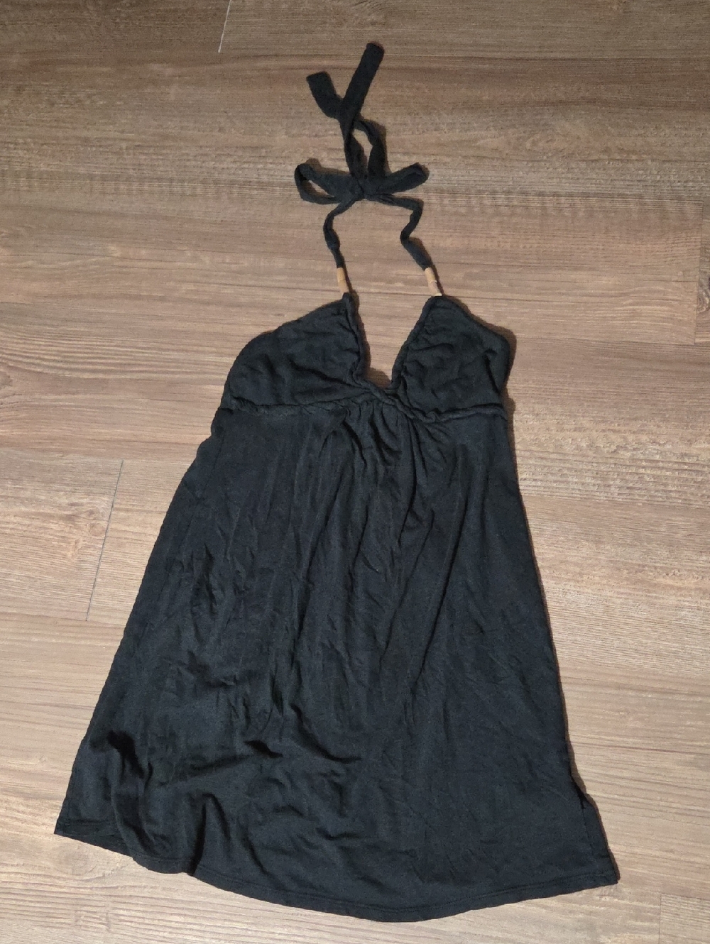 Roxy Black Halter Mini Dress